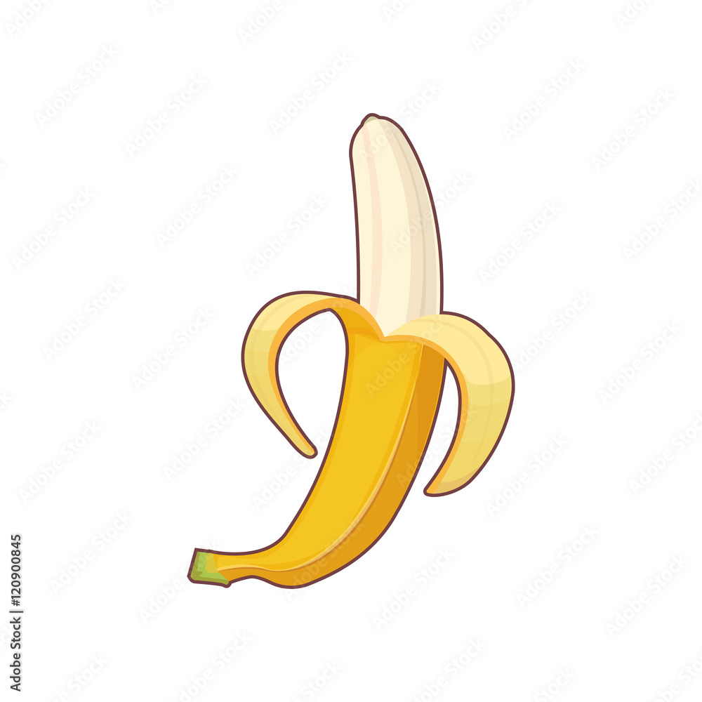banana isolated cartoon icon banana isolated cartoon icon
