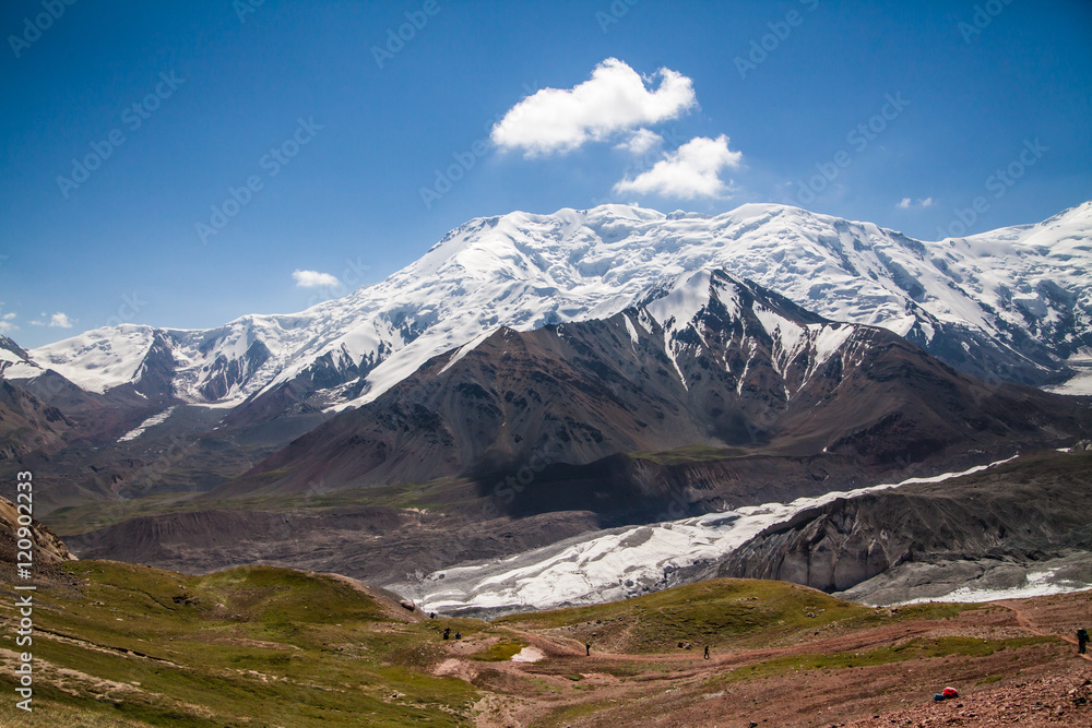 Beautiful view of Pamir mountains