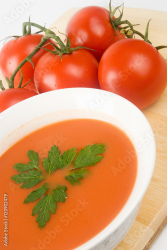 Tomato Soup with Vine RipeTomatoes