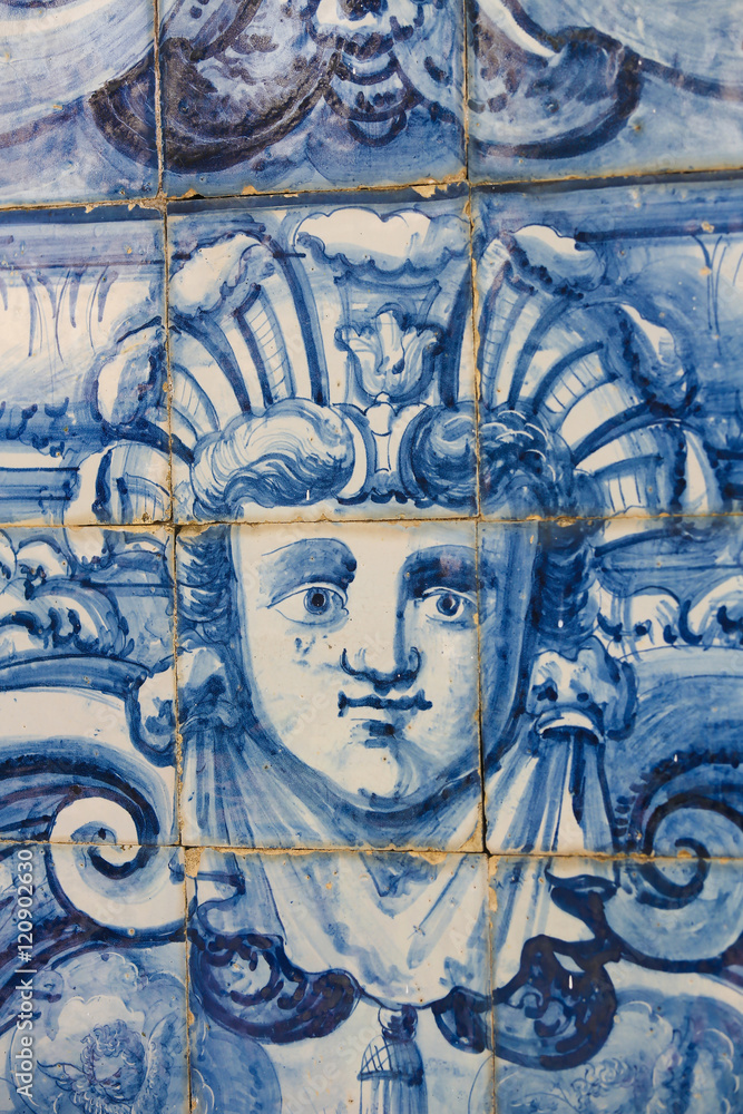Detail of an Azulejo in Coimbra