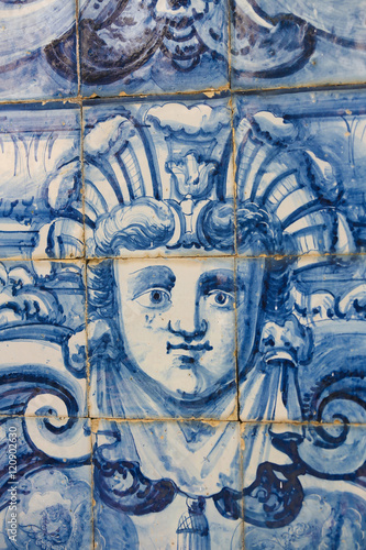 Detail of an Azulejo in Coimbra