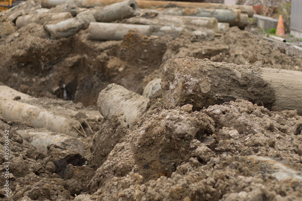 Obraz premium 埋まる柱