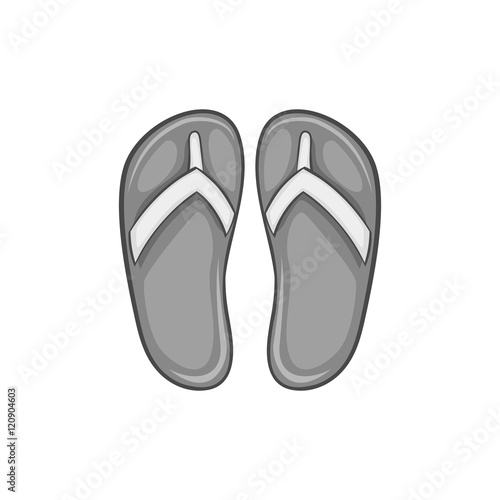 Slates icon in black monochrome style isolated on white background. Shoes symbol vector illustration