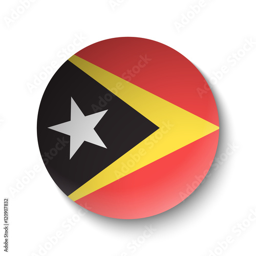Free Download White paper circle with flag of East Timor. Abstract illustration - GFXLoad