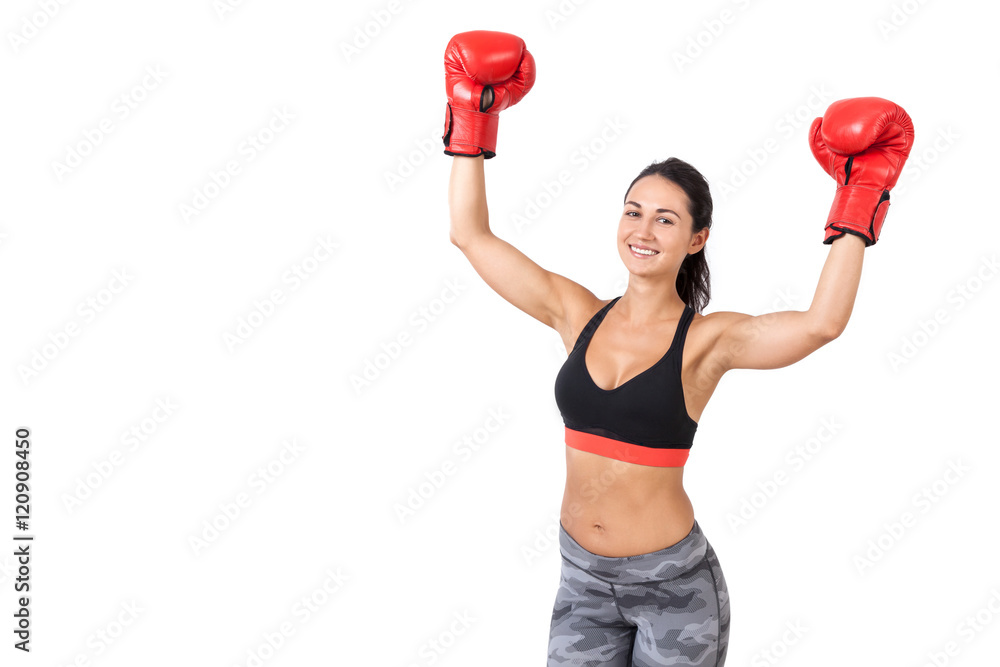 Woman boxer winner