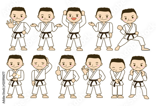 武道　空手　柔道　男性