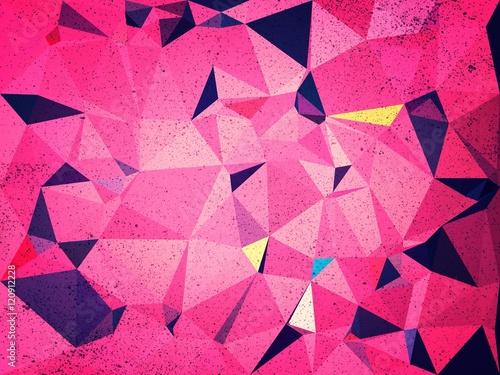 Pink and black triangle abstract background
