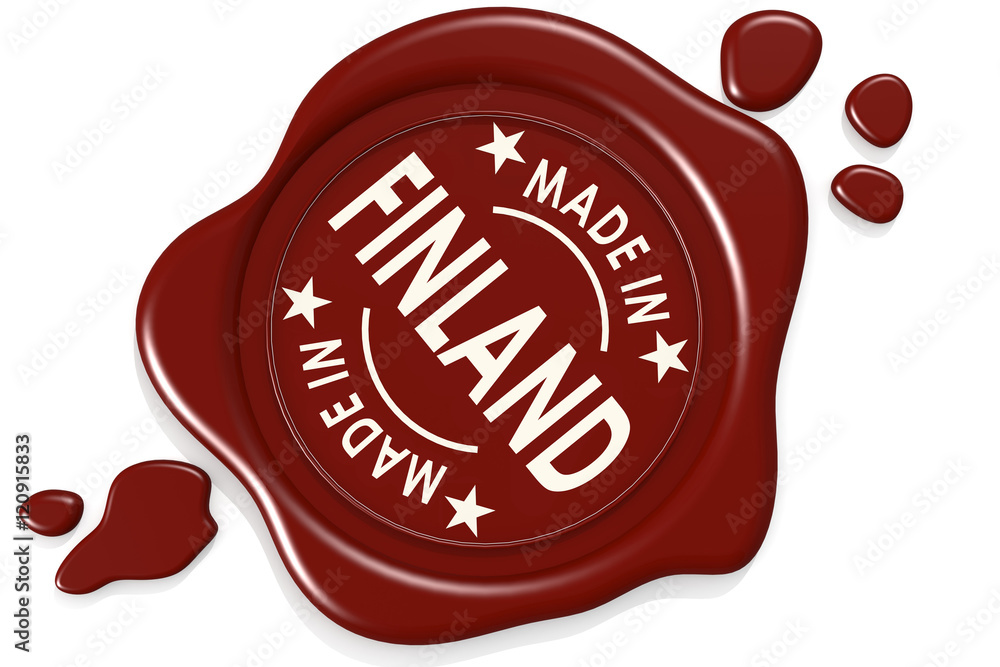 Label seal of Made in Finland Label seal of Made in Finland