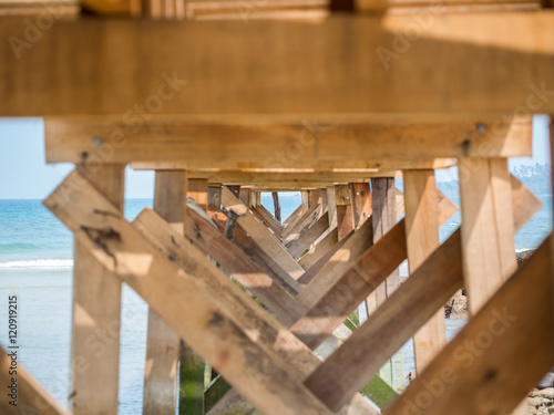Under the old wooden bridge © Jiw Ingka