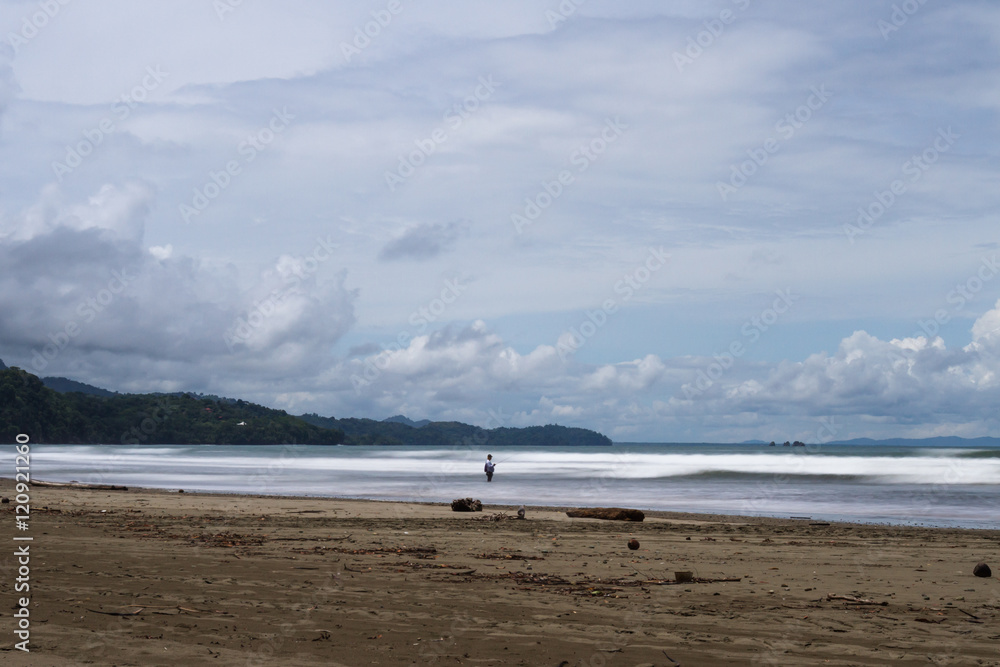 Costa Rican south pacific beach