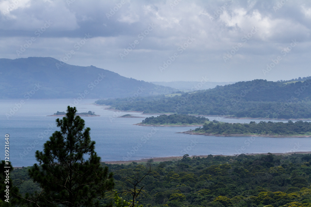 Arenal lake and rainforest