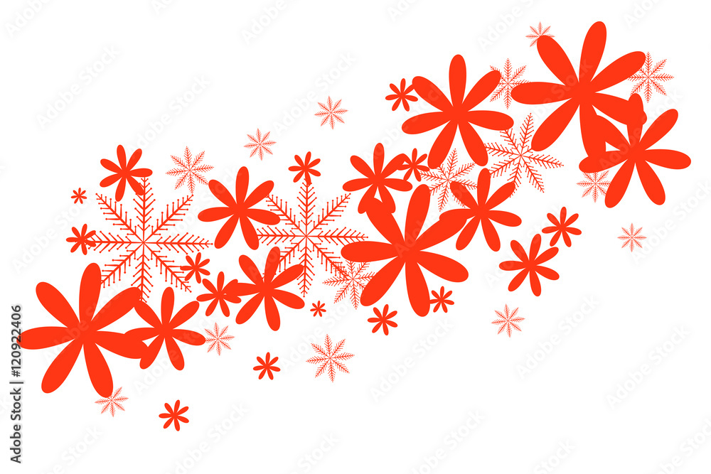 Background with paper flowers. Vector illustration EPS 10. - obrazy, fototapety, plakaty 