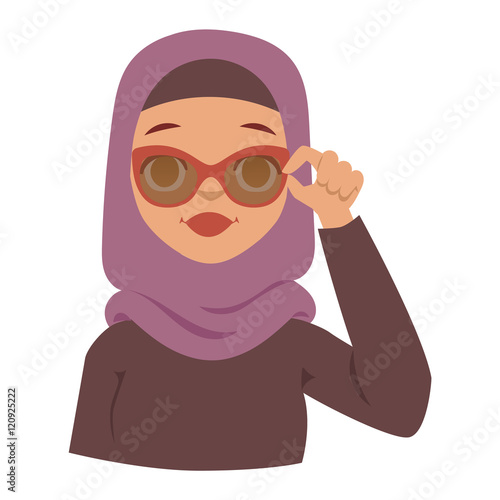 Arabic woman vector