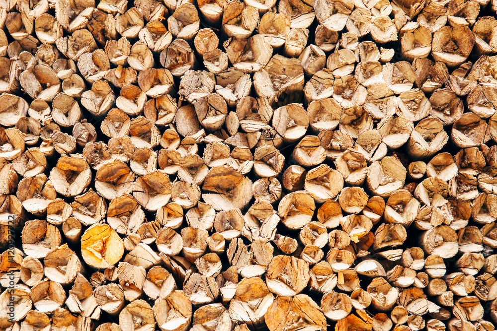 Uneven natural side of wooden logs abstract background texture Uneven natural side of wooden logs abstract background texture
