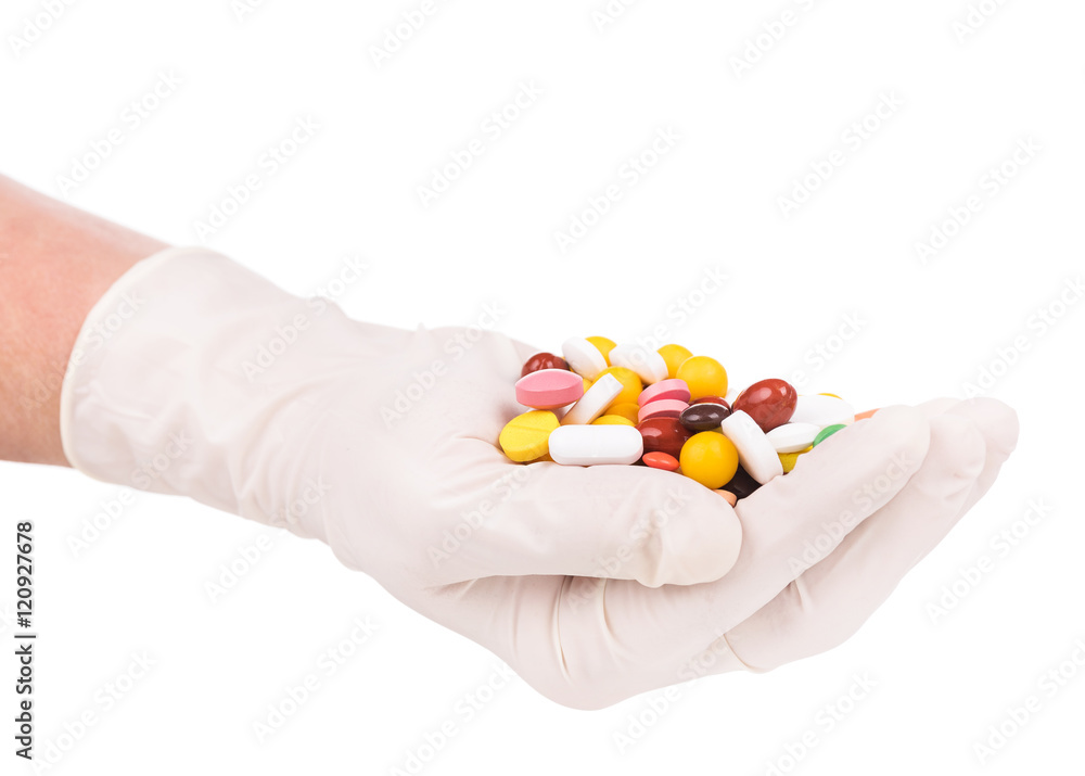 Bright colorful pills Bright colorful pills