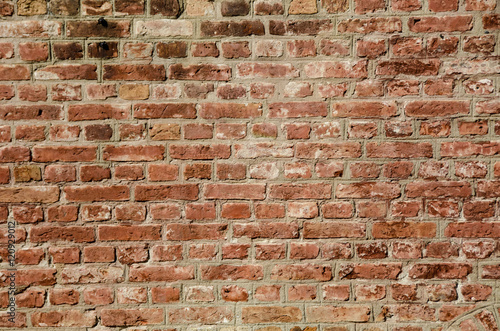 Old red brickwall