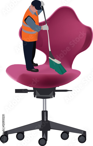 pulire sedia ufficio
