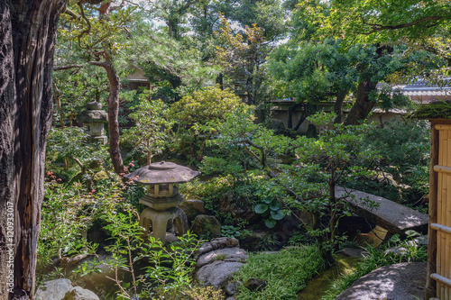 武家屋敷の日本庭園