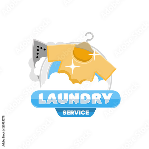 laundry logo emblem badge