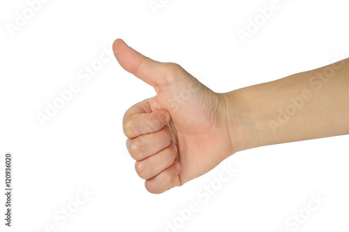 hand with thumb up