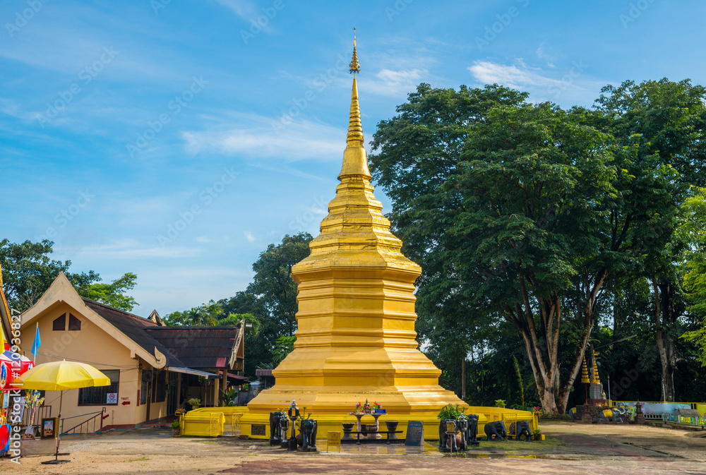 Wat Phra That Doi Chom Thong of Chiangrai province of Thailand. Stock