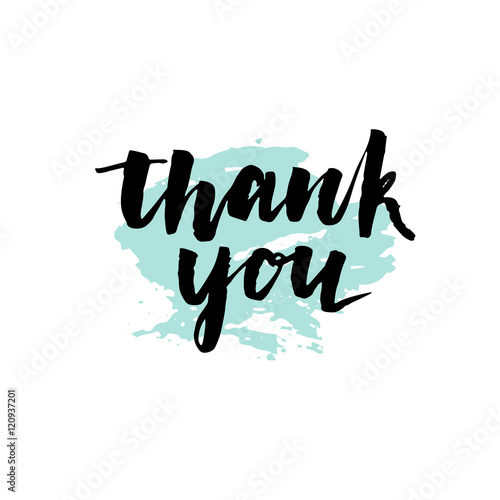 Thank you handwritten vector illustration