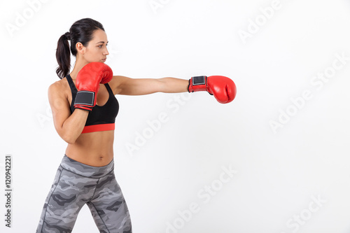 Woman boxer becoming a champion