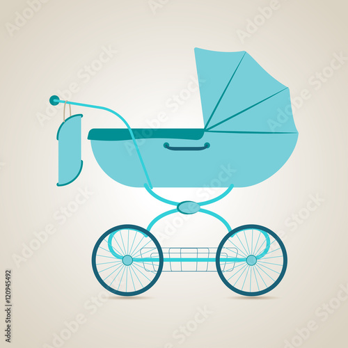 Baby transport. Illustration