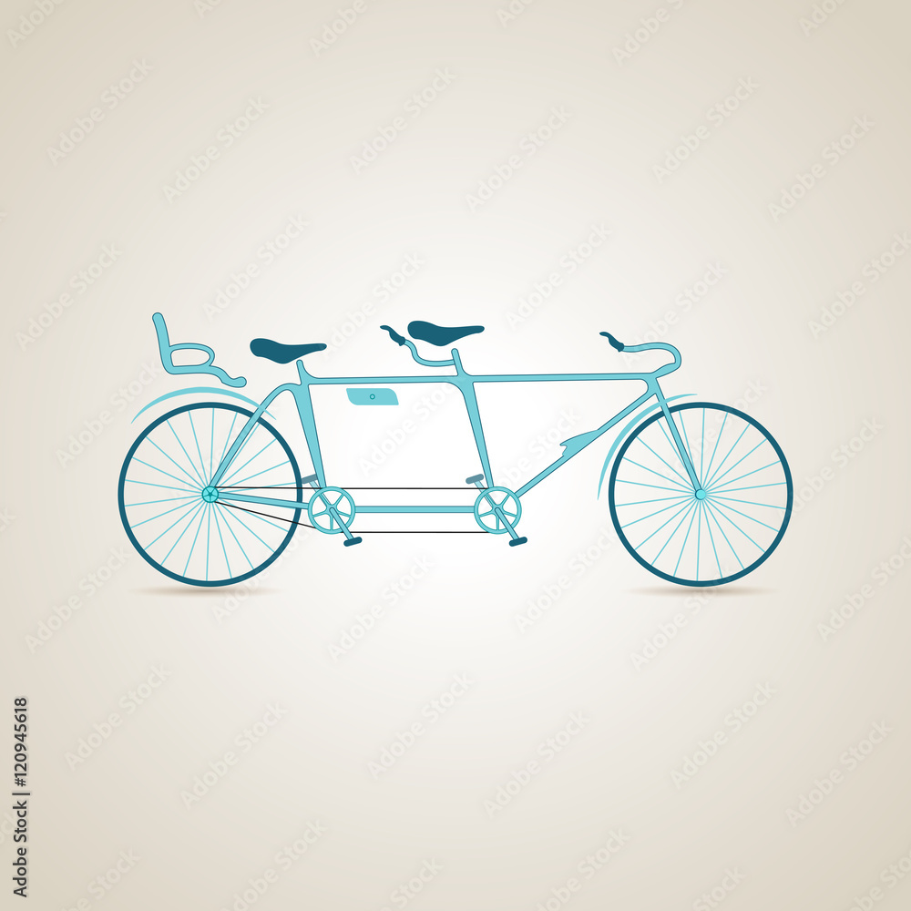 Fototapeta premium Tandem. Illustration