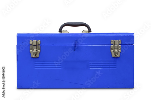 Cuadro en lienzo Old blue toolbox