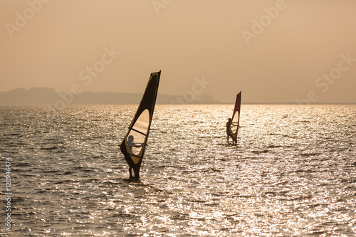 Windsurfer at the sea