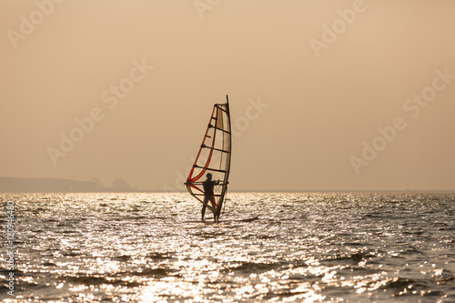 Windsurfer at the sea