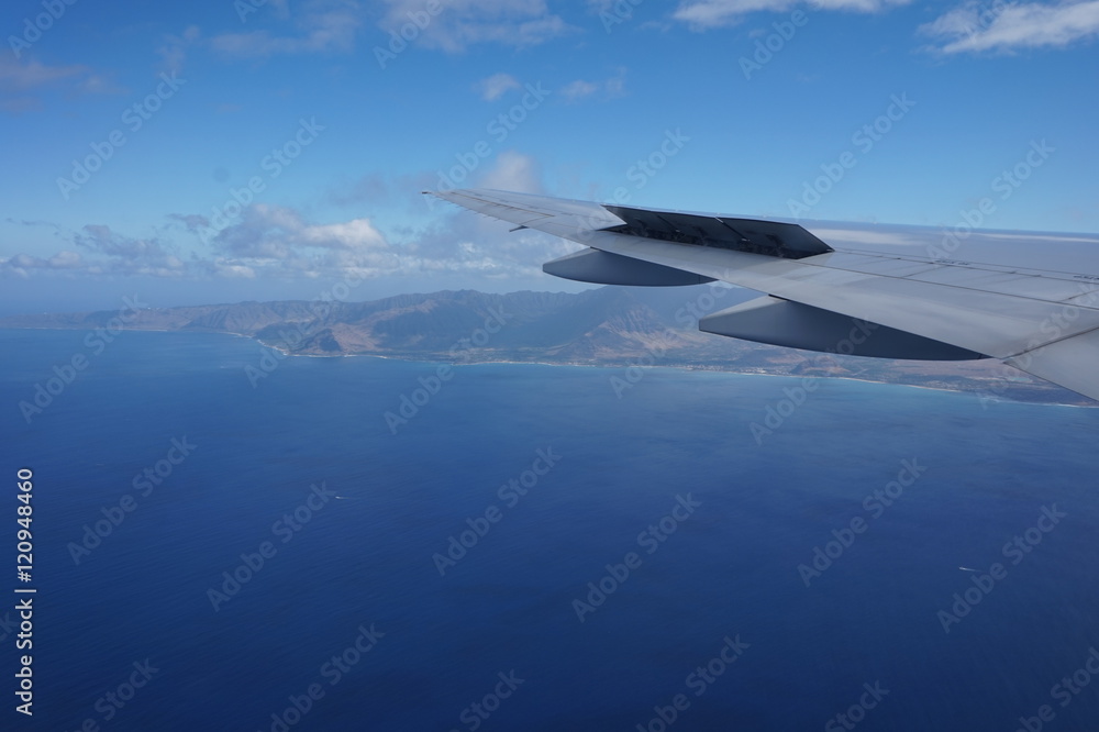 ハワイ上空 ハワイ上空