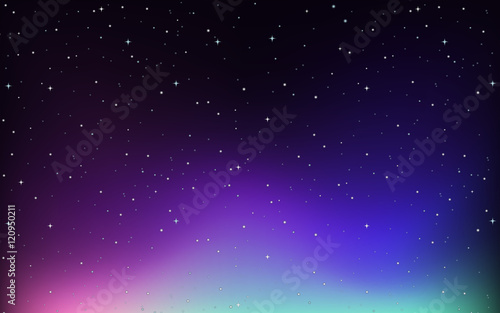 Background design with stars in the sky