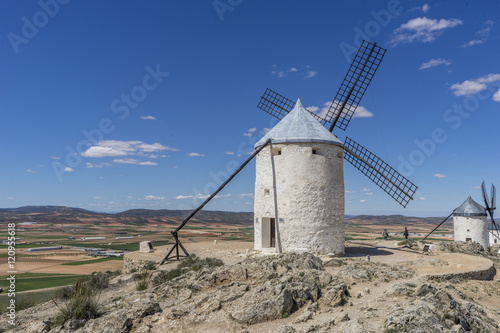 windmills of Consuegra in Toledo City, were used to grind grain