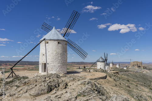 windmills of Consuegra in Toledo City, were used to grind grain