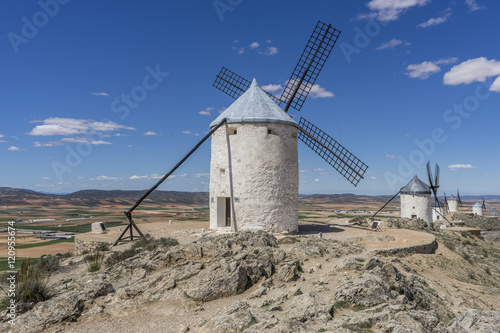 windmills of Consuegra in Toledo City, were used to grind grain