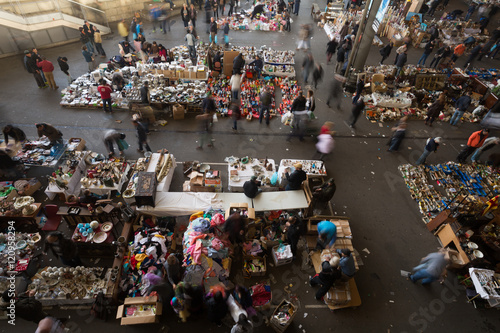 Mercat de Encants flea market in Barcelona photo