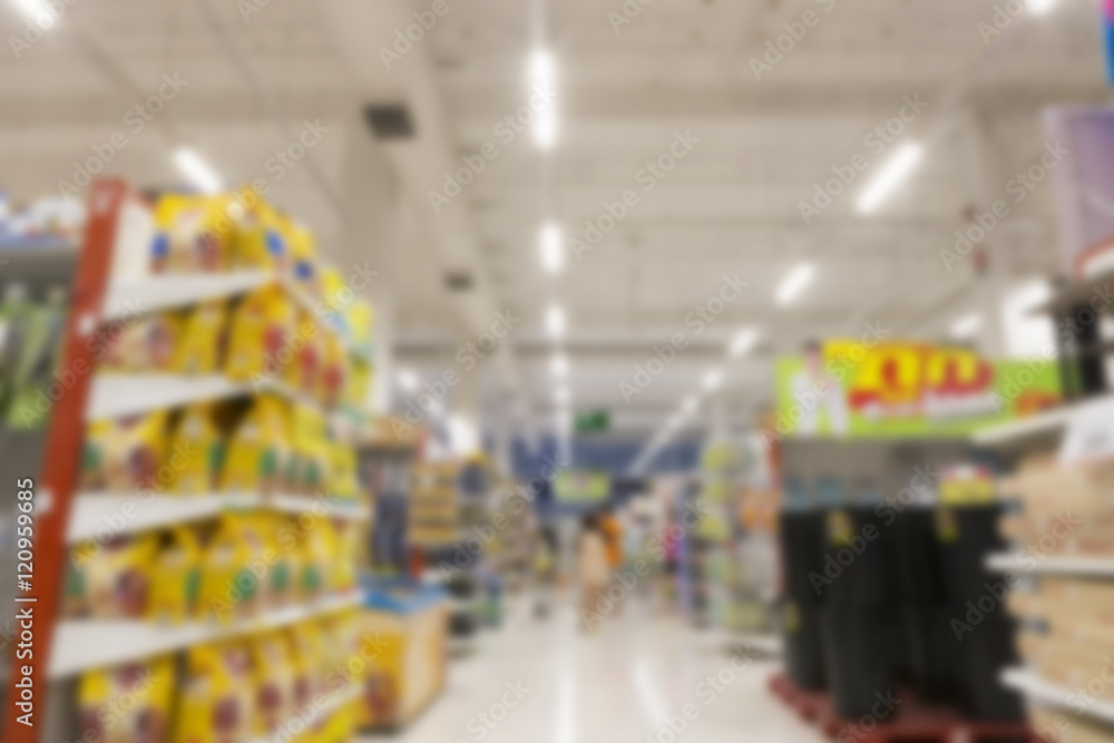 blurred image of shopping mall
