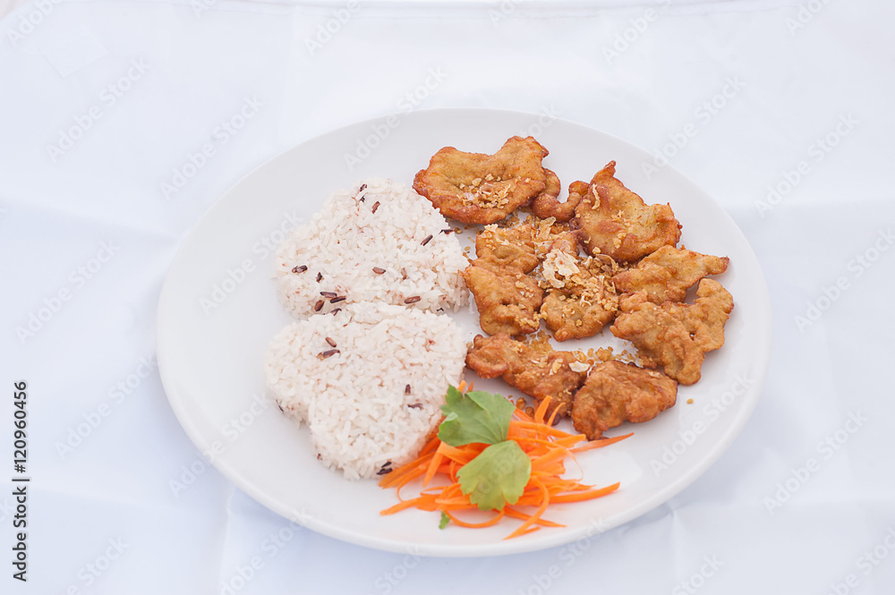 Fried Rice with Vegetables and Meat Fried Rice with Vegetables and Meat