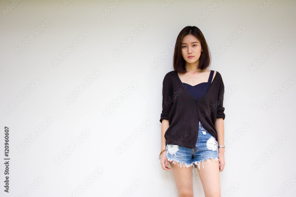 thai adult student university beautiful girl relax and smile thai adult student university beautiful girl relax and smile