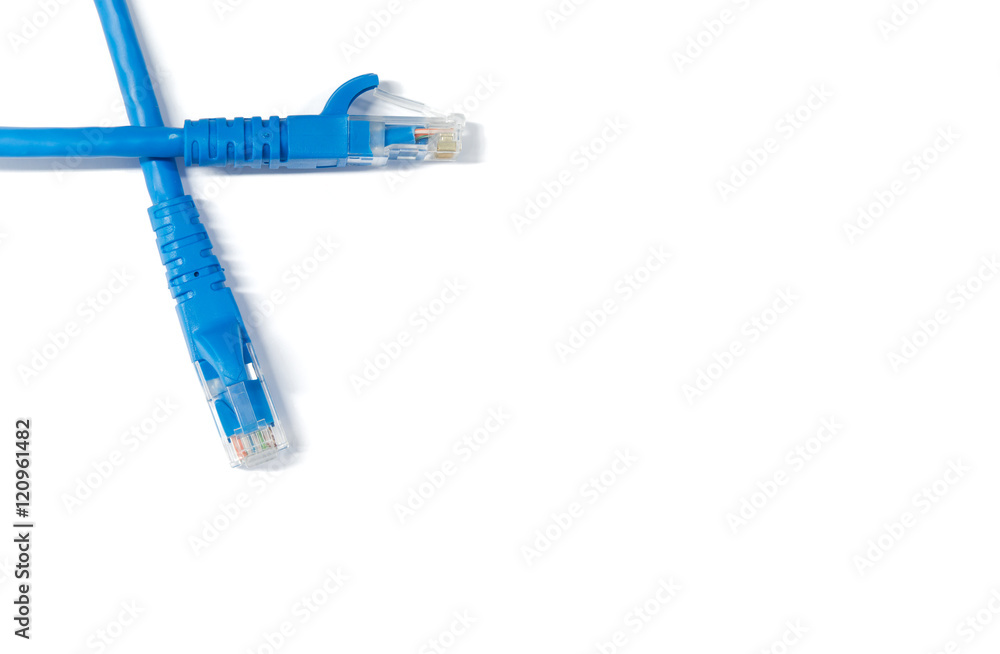 Obraz premium Network internet cable isolated