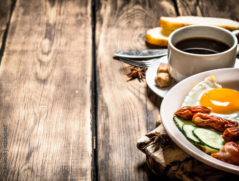 fresh Breakfast. Cup of coffee fresh Breakfast. Cup of coffee