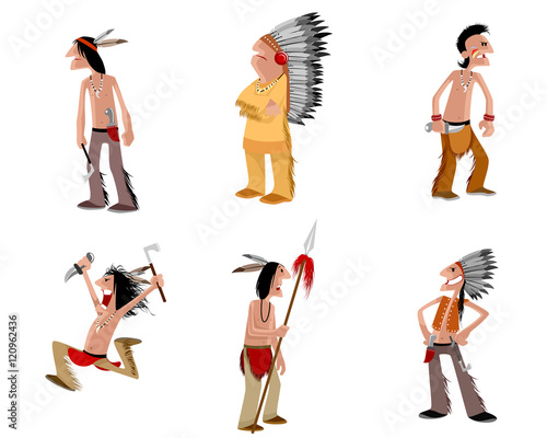 Six indians set