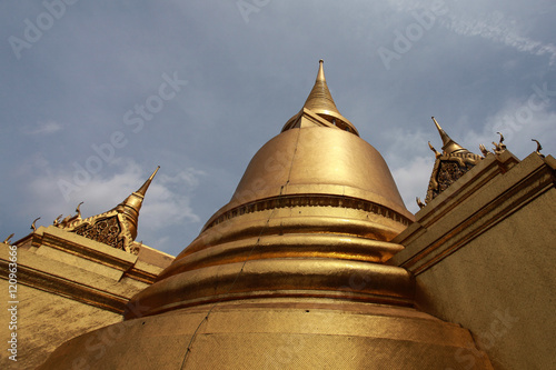 Gold Pagoda inside the Grand Palace in Bangkok Thailand