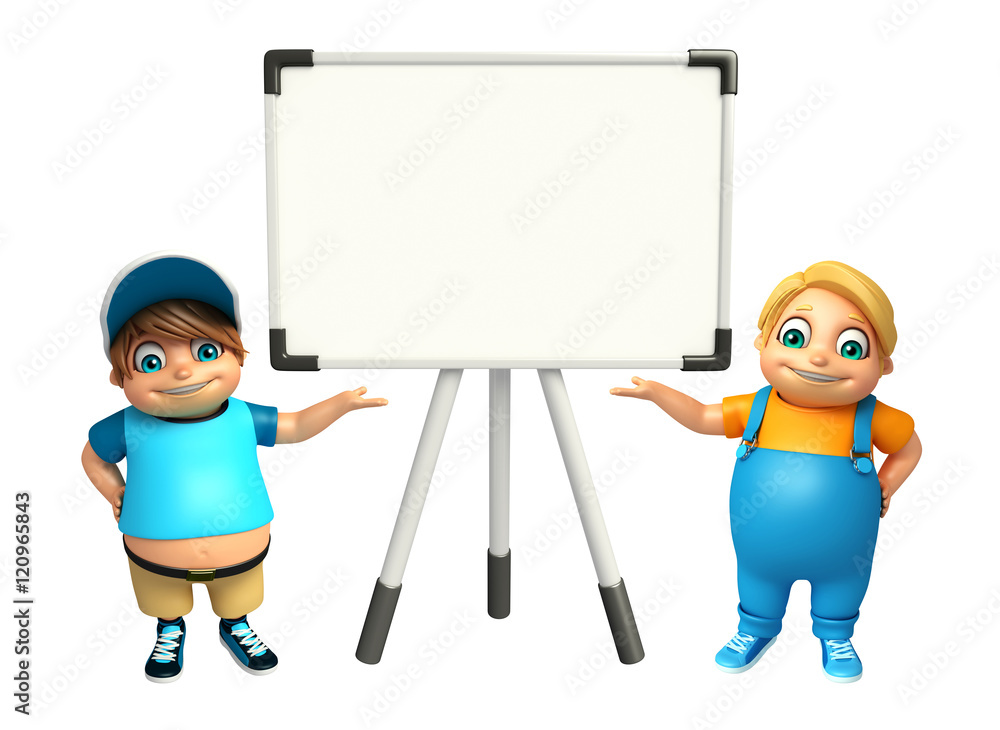 kid boy with Display board kid boy with Display board