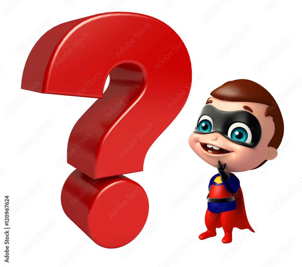 cute baby with Question mark sign cute baby with Question mark sign