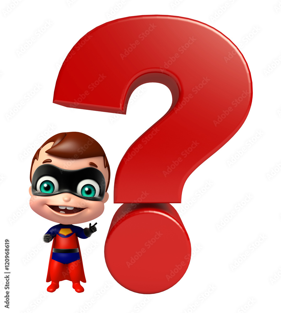 cute baby with Question mark sign cute baby with Question mark sign