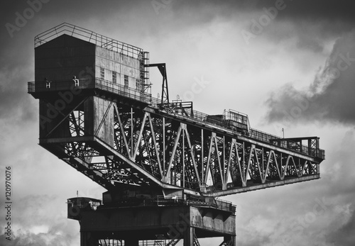 Shipbuilding Crane In Glasgow photo