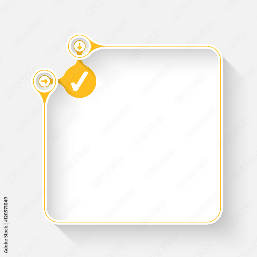 A white box for your text and check box A white box for your text and check box